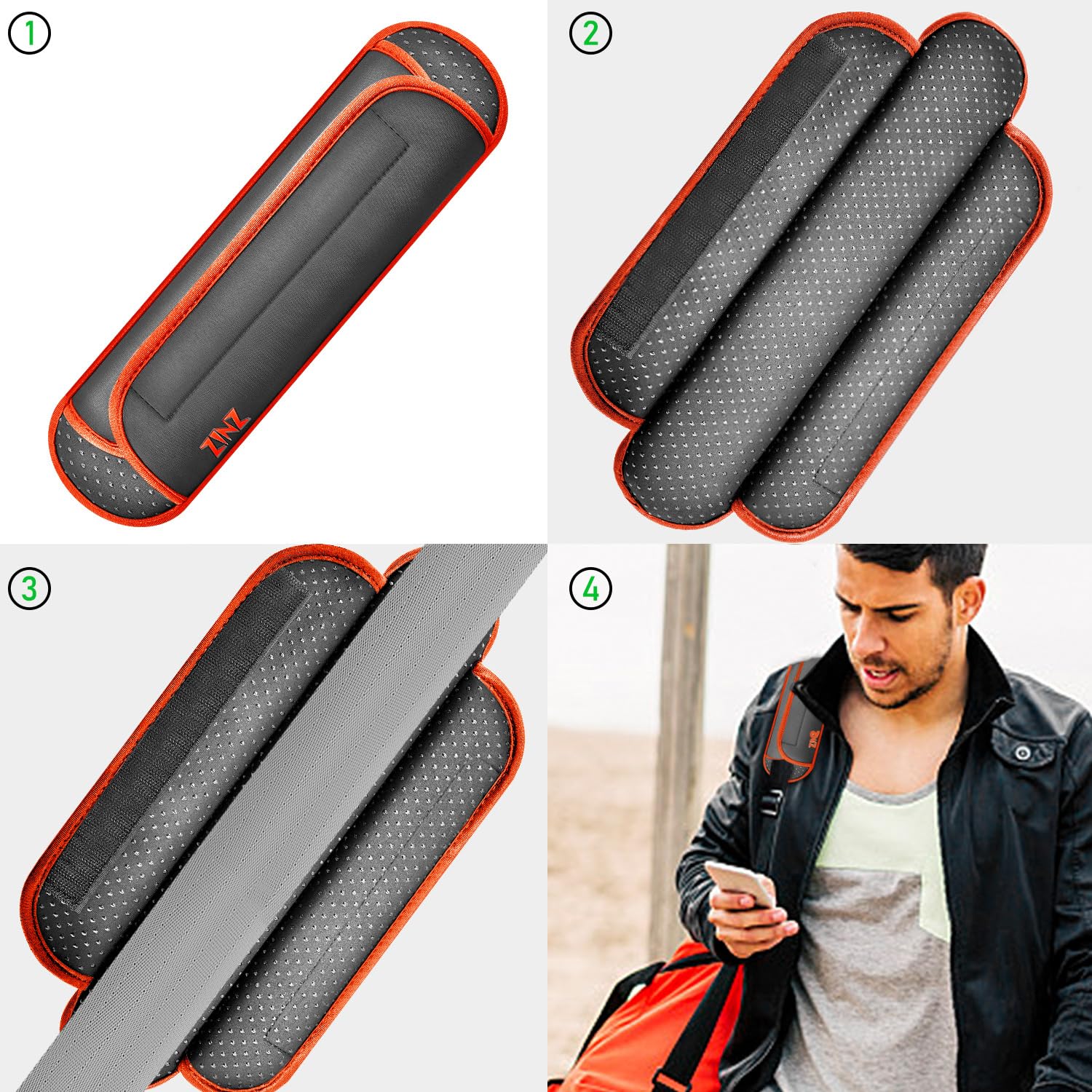 Amazon.co.jp: [ZINZ] ショルダーパッド 超厚手の 肩パッド 長め 滑り